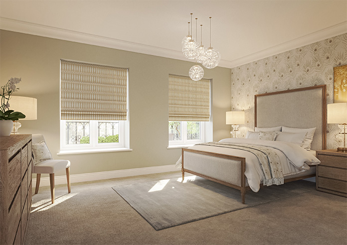 Nazca, Heritage Gold - Twist&Fit Roman Blind - Image 6